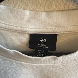 H&M Cream Loose Fit Tee